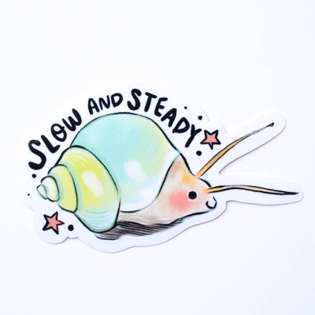 Slow and Steady Snail Sticker