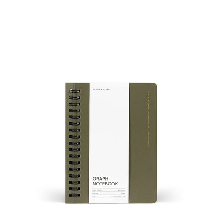 Espana Spiral Notebook | CP Petite | Graph | Olive