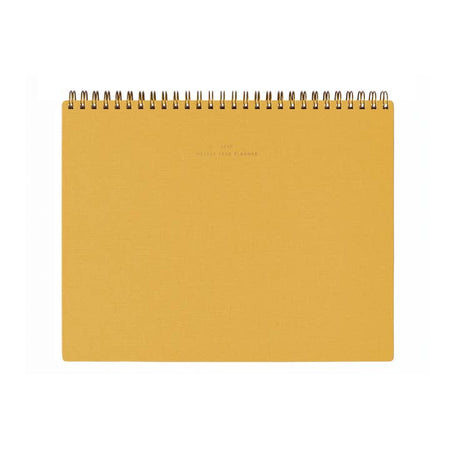 2025 Horizontal Weekly Task Planner | Cobalt Yellow