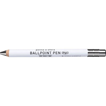 Gel Wood Ballpoint Pen | White