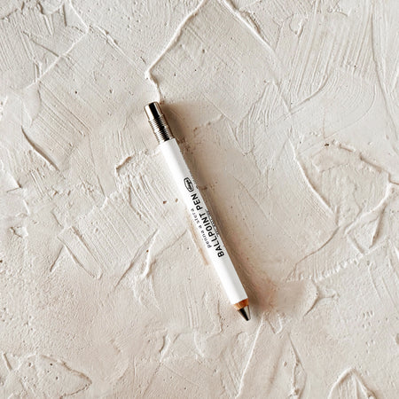 Gel Wood Ballpoint Pen | White