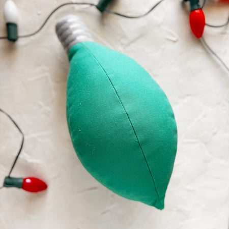 Christmas Light Pillows | Emerald Green