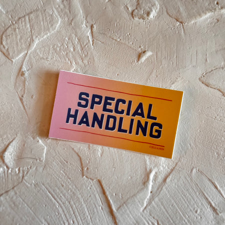 Special Handling shipping label sticker