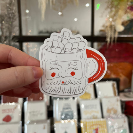 Santa Mug sticker