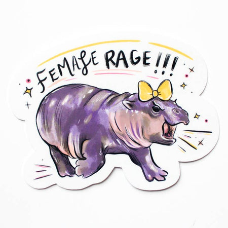 MooDeng Female Rage Sticker